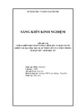 Sáng kiến kinh nghiệm THPT: Lồng ghép một số kỹ năng chăm sóc và bảo vệ sức khỏe vào giảng dạy Sinh học 10 bài 30 - Sự nhân lên của virut trong tế bào chủ