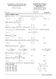 Đề kiểm tra cuối học kì 2 môn Toán lớp 11 năm 2021-2022 - Sở GD&ĐT Hà Nội
