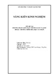 Sáng kiến kinh nghiệm THPT: Phương pháp giảng dạy chương Este và Lipit thuộc chương trình Hóa học 12 cơ bản