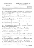 Đề kiểm tra giữa học kì 1 môn Toán lớp 11 năm 2020-2021 có đáp án - Trường THPT Trần Văn Dư, Quảng Nam (Mã đề 001)