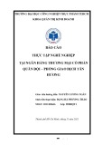 Báo cáo thực tập nghề nghiệp: Thực trạng về Phòng khách hàng của Ngân hàng Thương mại Cổ phần Quân đội - Phòng giao dịch Tân Hương