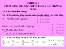 Bài giảng Thủy lực - Chương 3: Cơ sở động lực học chất lỏng và các phương trình