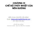 Bài giảng Thiết kế nền mặt đường - Chương 2: Chế độ thủy nhiệt của nền đường