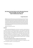 Thực trạng và giải pháp nâng cao chất lượng đội ngũ giáo dục nhìn từ chủ trương “học thật, thi thật” ở một số trường đại học công lập