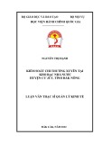 Luận văn Thạc sĩ Quản lý kinh tế: Kiểm soát chi thường xuyên tại Kho bạc Nhà nước huyện Cư Jút, Tỉnh Đắk Nông