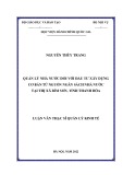 Luận văn Thạc sĩ Quản lý kinh tế: Quản lý nhà nước đối với đầu tư xây dựng cơ bản từ nguồn ngân sách nhà nước tại thị xã Bim Sơn, tỉnh Thanh Hóa