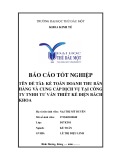 Báo cáo tốt nghiệp: Kế toán doanh thu bán hàng và cung cấp dịch vụ tại công ty TNHH Tư Vấn Thiết Kế Điện Bách Khoa