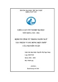 Khoá luận tốt nghiệp: Định tố tính từ trong ngôn ngữ tác phẩm Vang bóng một thời của Nguyễn Tuân