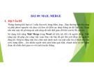 Bài giảng Soạn thảo văn bản hành chính nâng cao bài 9: Mail Merge