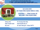 Bài giảng An toàn ứng dụng web & CSDL: Chương 1 - TS. Hoàng Xuân Dậu