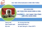 Bài giảng An toàn ứng dụng web & CSDL: Chương 2 - TS. Hoàng Văn Dậu