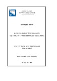 Luận văn Thạc sĩ Quản trị kinh doanh: Đánh giá thành tích của nhân viên tại Công ty cổ phần Môi trường Đô thị Đà Nẵng