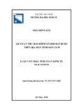 Luận văn Thạc sĩ Quản lý kinh tế: Quản lý thu bảo hiểm xã hội bắt buộc trên địa bàn tỉnh Kon Tum