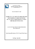 Luận văn Thạc sĩ Quản trị kinh doanh: Nghiên cứu các nhân tố ảnh hưởng đến quyết định lựa chọn ngân hàng để vay vốn của khách hàng cá nhân trên địa bàn thành phố Đà Nẵng