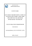 Luận văn Thạc sĩ Quản trị kinh doanh: Quản trị quan hệ khách hàng cá nhân tại Ngân hàng Nông nghiệp và Phát triển Nông thôn Việt Nam chi nhánh huyện Eah'Leo - Bắc Đăk Lăk