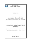 Luận văn Thạc sĩ Quản trị kinh doanh: Hoàn thiện kênh phân phối tại Công ty xăng dầu Quảng Bình