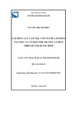 Luận văn Thạc sĩ Quản trị kinh doanh: Tạo động lực làm việc cho người lao động tại Công ty cổ phần Môi trường và Phát triển đô thị Quảng Bình