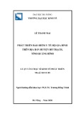 Luận văn Thạc sĩ Kinh tế phát triển: Phát triển bảo hiểm y tế hộ gia đình trên đại bàn huyện Bố Trạch, tỉnh Quảng Bình