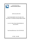 Luận văn Thạc sĩ Quản trị kinh doanh: Quản trị chuỗi cung ứng đầu vào tại Công ty cổ phần Xi măng Sông Gianh
