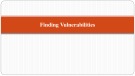 Lecture Penetration testing: Finding vulnerabilities
