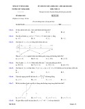 Đề thi khảo sát môn Toán lớp 12 năm 2020-2021 có đáp án (Lần 3) - Trường THPT Thành Nhân (Mã đề 101)