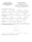 Đề thi KSCL môn Toán lớp 12 năm 2020-2021 có đáp án (Lần 1) - Sở GD&ĐT Thanh Hóa