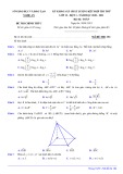 Đề thi KSCL môn Toán lớp 12 năm 2020-2021 có đáp án (Đợt 1) - Sở GD&ĐT Nghệ An (Mã đề 104)