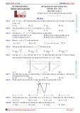 Đề khảo sát chất lượng môn Toán lớp 12 năm 2020-2021 có đáp án (Lần 1) - Sở GD&ĐT Hải Phòng