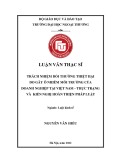 Luận văn Thạc sĩ Luật kinh tế: Trách nhiệm bồi thường thiệt hại do gây ô nhiễm môi trường của doanh nghiệp Việt Nam - Thực trạng và kiến nghị hoàn thiện pháp luật