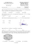 Đề kiểm tra cuối học kì 2 môn Toán lớp 12 năm 2020-2021 có đáp án - Trường THPT Ngô Gia Tự (Mã đề 001)