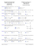 Đề kiểm tra cuối học kì 2 môn Toán lớp 12 năm 2020-2021 có đáp án - Trường THPT Trung Văn, Hà Nội (Mã đề 121)
