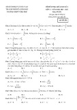 Đề kiểm tra giữa học kì 2 môn Toán lớp 12 năm 2021-2022 - Trường THPT Trần Phú (Mã đề 555)