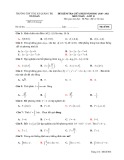 Đề kiểm tra giữa học kì 2 môn Toán lớp 12 năm 2020-2021 - Trường THPT thị xã Quảng Trị (Mã đề 001)