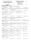 Đề kiểm tra cuối học kì 2 môn Toán lớp 12 năm 2021-2022 có đáp án - Trường THPT Lương Văn Can (Mã đề 801)