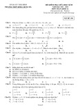 Đề thi giữa học kì 2 môn Toán lớp 12 năm 2021-2022 - Trường THPT Đông Hưng Hà (Mã đề 190)
