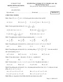 Đề kiểm tra cuối học kì 2 môn Toán lớp 12 năm 2020-2021 - Trường THPT Hai Bà Trưng, Thừa Thiên Huế (Mã đề 132)