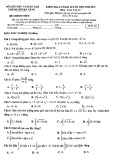 Đề kiểm tra cuối học kì 2 môn Toán lớp 12 năm 2020-2021 có đáp án - Sở GD&ĐT Đà Nẵng (Mã đề 168)