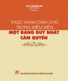 Thực hành dân chủ trong điều kiện một đảng duy nhất cầm quyền: Phần 2