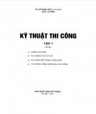 Giáo trình Kỹ thuật thi công (Tập 1): Phần 2 - TS. Đỗ Đình Đức (Chủ biên)