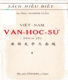 Trích yếu Việt Nam văn học sử (Tập 1): Phần 1