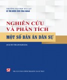 Phương pháp nghiên cứu và phân tích một số bản án dân sự: Phần 2