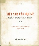 Văn học sử Việt Nam: Giản ước tân biên (Tập 2): Phần 1