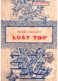 Phương pháp khảo luận luật thơ (Tái bản) - Lam Giang