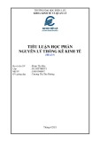 Tiểu luận học phần Nguyên lý thống kê kinh tế