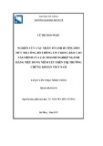 Luận văn Thạc sĩ Kế toán: Nghiên cứu các nhân tố ảnh hưởng đến mức độ công bố thông tin trong báo cáo tài chính của các doanh nghiệp ngành hàng tiêu dùng niêm yết trên thị trường chứng khoán Việt Nam