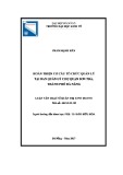 Luận văn Thạc sĩ Quản trị kinh doanh: Hoàn thiện cơ cấu tổ chức quản lý tại Ban Quản lý Chợ quận Sơn Trà, thành phố Đà Nẵng