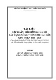 Tài liệu Tập huấn, bồi dưỡng cán bộ Xây dựng nông thôn mới các cấp, giai đoạn 2016-2020 - Nhóm 2: Một số nội dung trọng tâm của xây dựng nông thôn mới