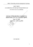 Sổ tay tình huống nghiệp vụ kiểm tra, xử lý văn bản quy phạm pháp luật - TS. Đồng Ngọc Ba