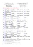 Đề thi giữa học kì 1 môn Hoá học lớp 9 năm 2022-2023 có đáp án - Trường THCS Ngọc Thuỵ, Long Biên