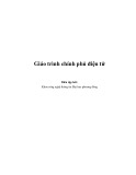 Giáo trình Chính phủ điện tử - Trường ĐH Phương Đông